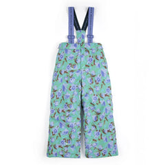 Bobo Choses - Flowery Recycled Fiber Ski Pants | Turquoise