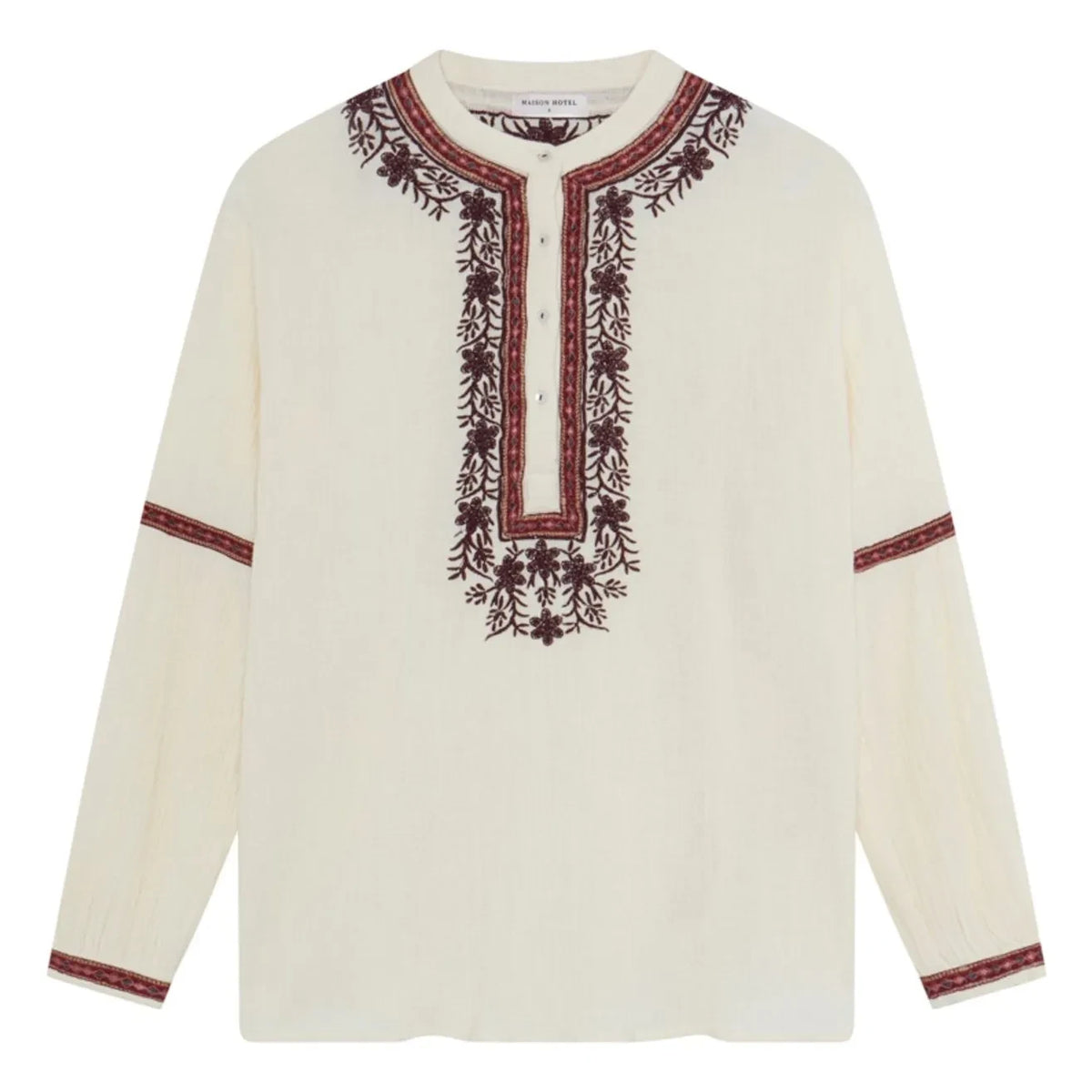 Maison Hotel - Blouse Vineyard Bruna Cotton Crepe | White