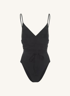 Matteau - Knotted Wrap Swimsuit | Black