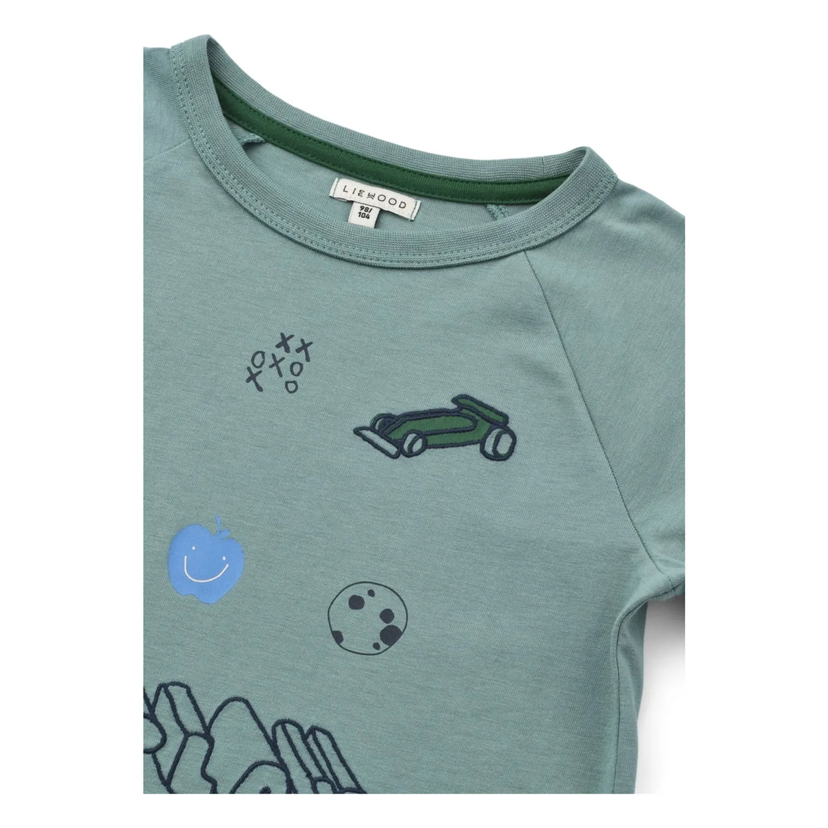 Liewood - Brodie Play T-shirt | Organic Cotton | Blue Green