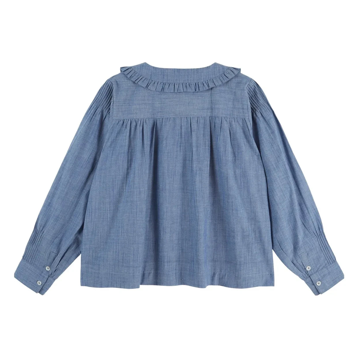 Emile et Ida - Ella Chambray Blouse | Blue