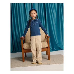 Gingersnaps - Geraldine Ribbed T-Shirt | Blue