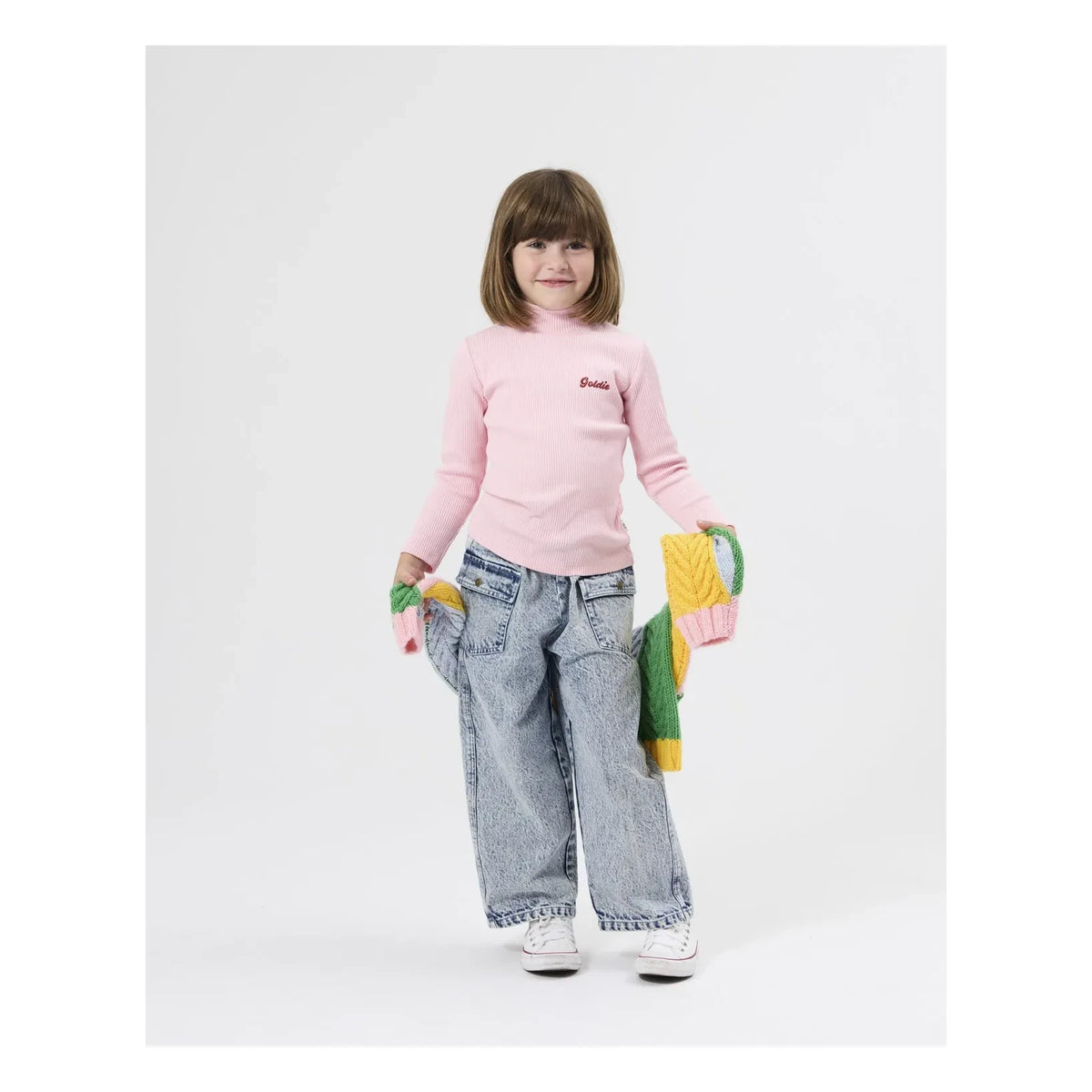 Goldie + Ace - Goldie Ribbed Turtleneck Sweater | Pink