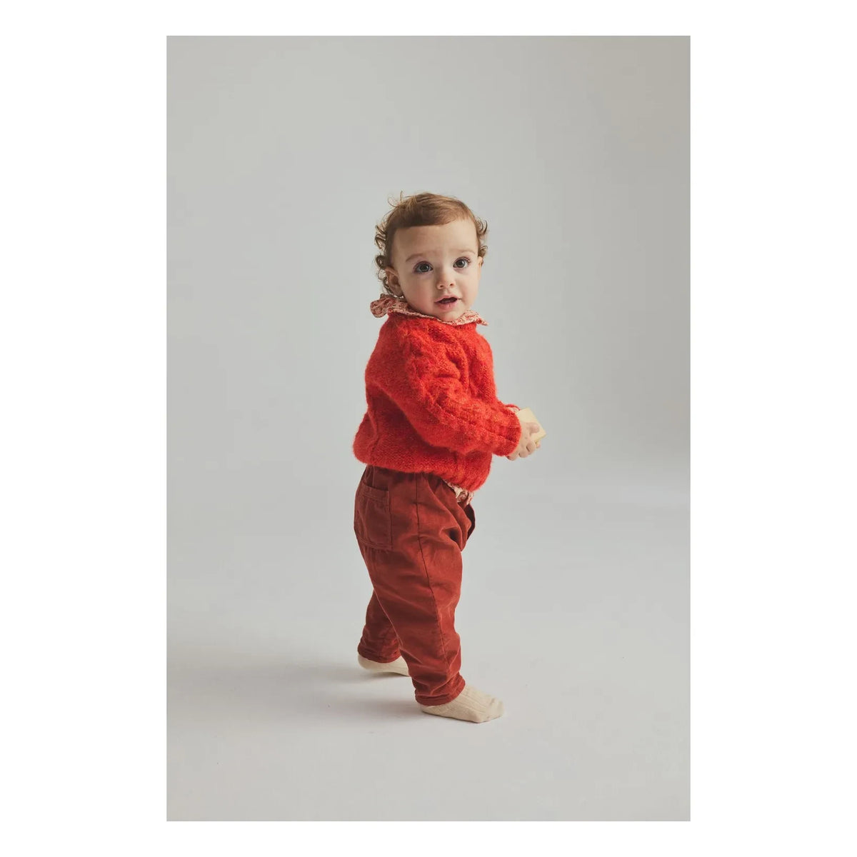 Cozmo - Alba Twisted Sweater | Neon Orange