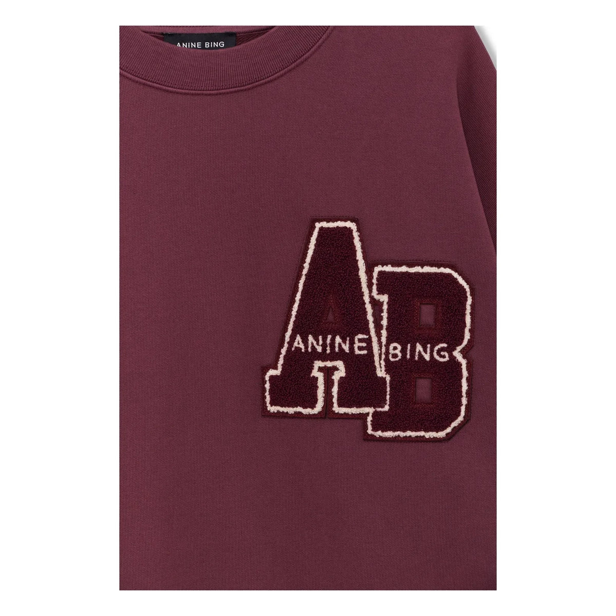 Anine Bing - Miles Letterman sweatshirt | Burgundy