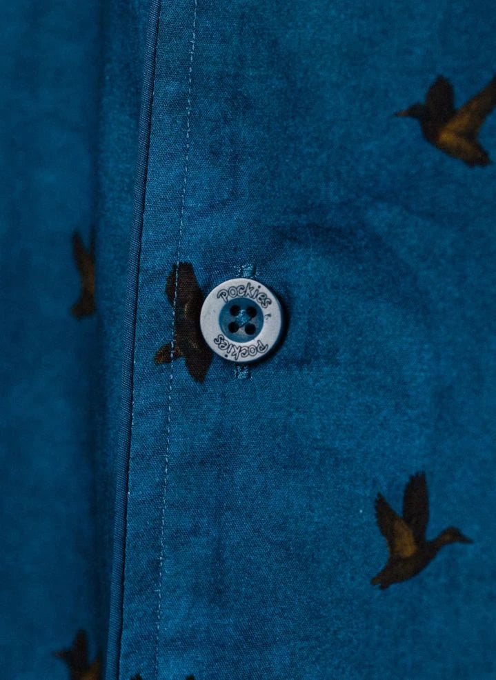 Pockies - Duck Pajama Shirt | Peacock Blue