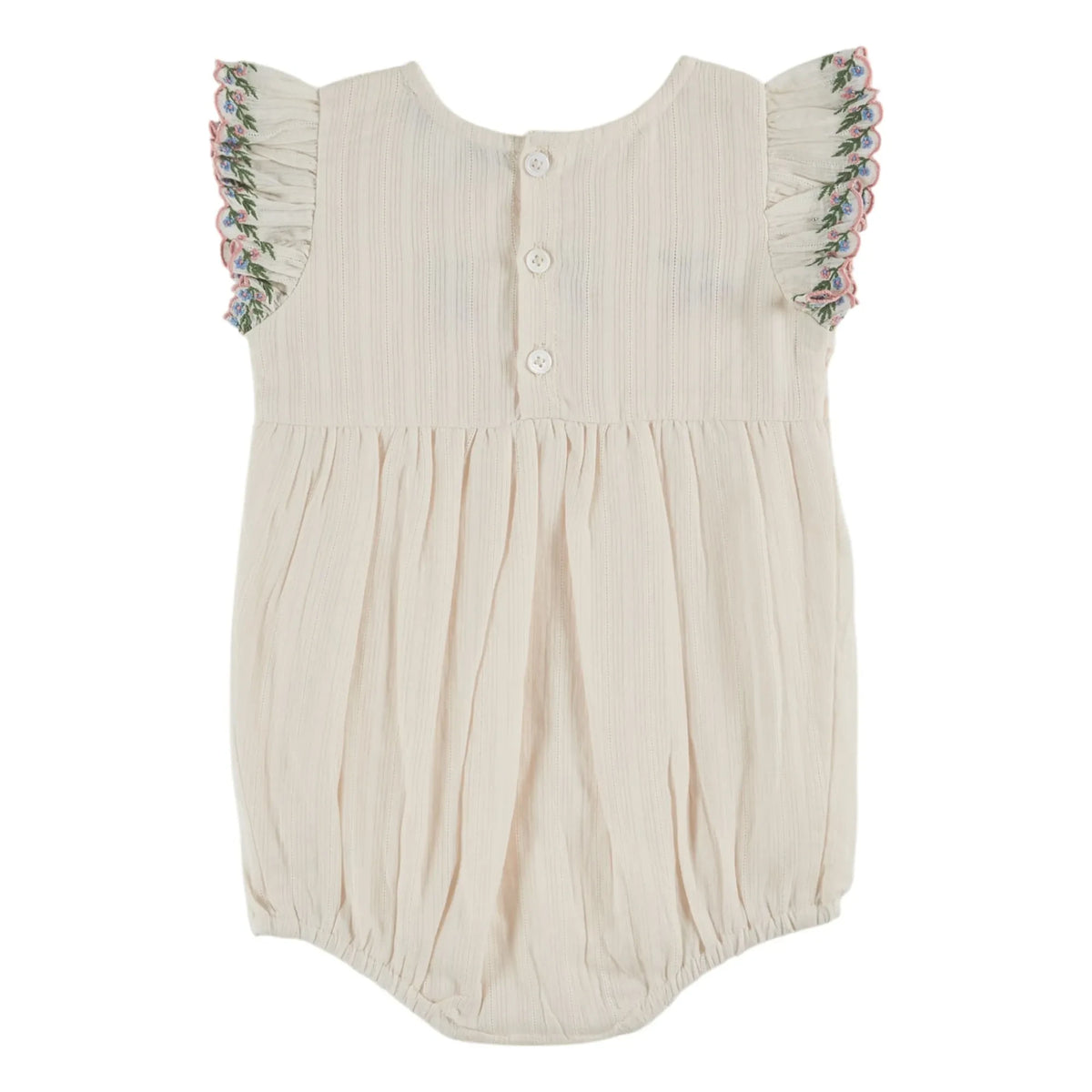 Emile et Ida - Gathered Romper | Cream
