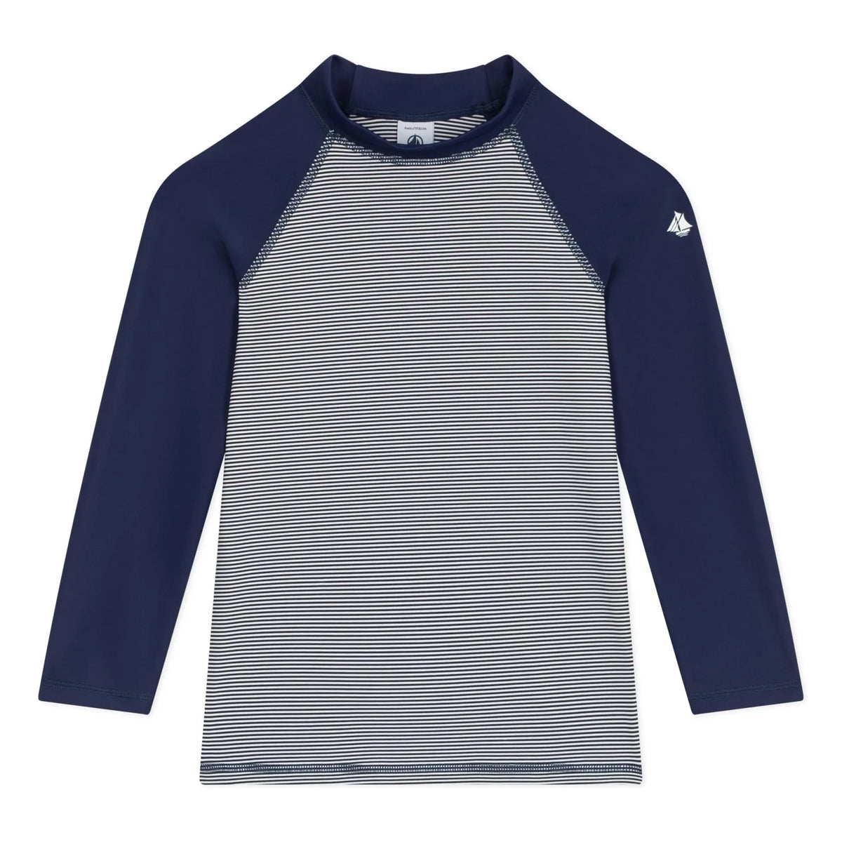 Petit Bateau - Striped UV Protection Bath T-Shirt | Night Blue