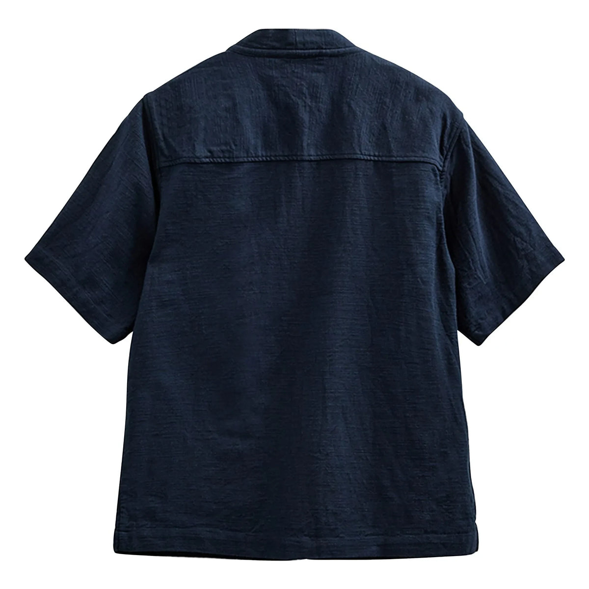 Anerkjendt - Akjesper Twill Short Sleeve Kimono | Dark Blue