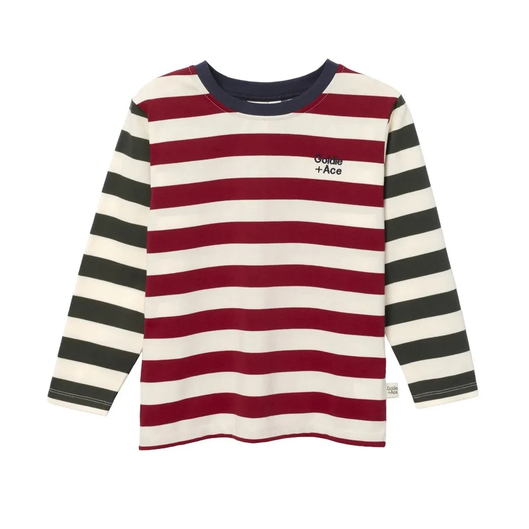 Goldie + Ace - Goldie+Ace Striped T-Shirt | Ecru