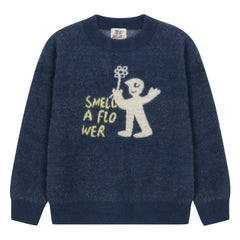 Jelly Mallow - Smell A Flower Sweater | Navy