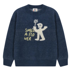 Jelly Mallow - Smell A Flower Sweater | Navy