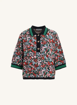 Essentiel Antwerp - Kartos Jacquard Polo T-Shirt | Black