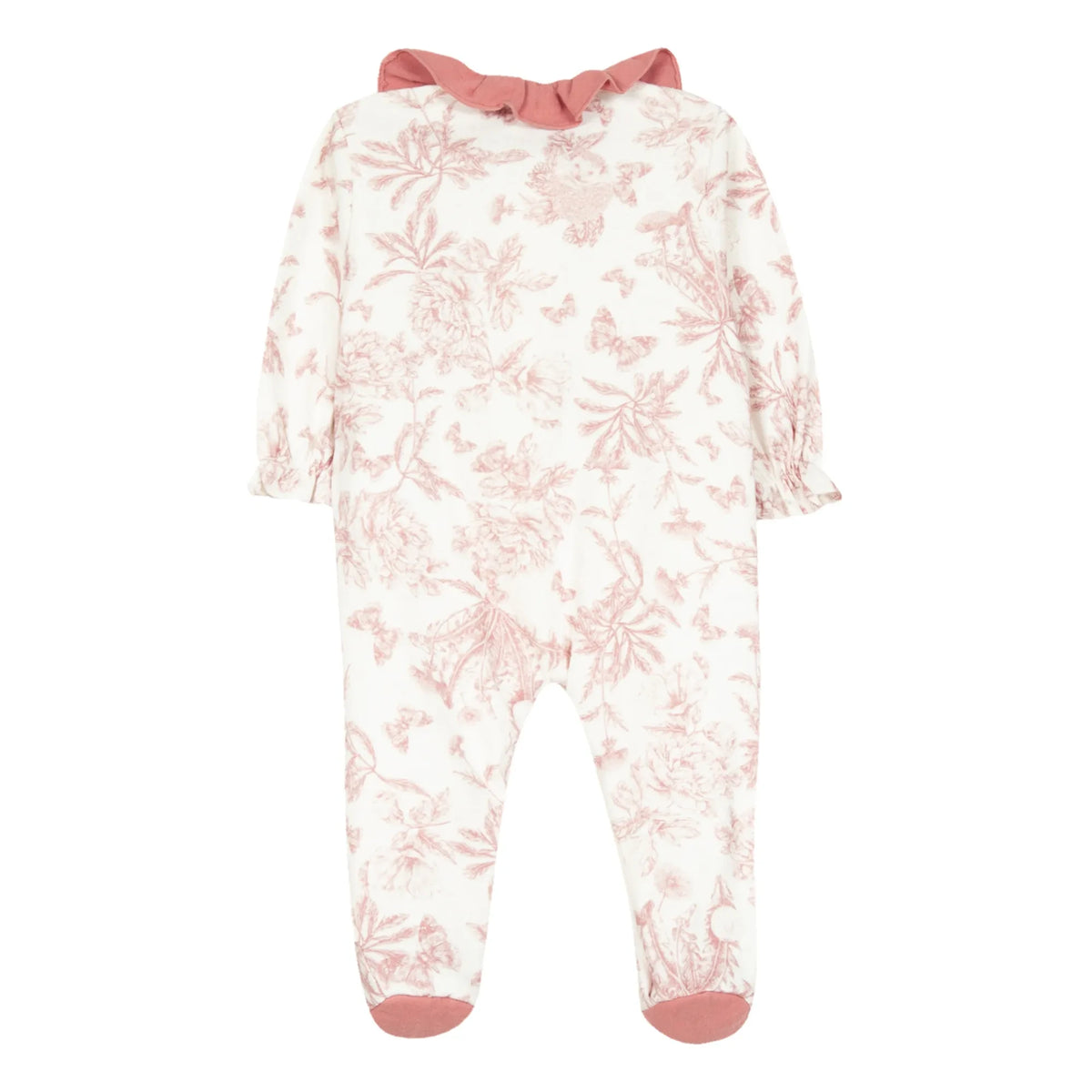 Tartine et Chocolat - Footed Pajama Toile de Jouy | Peach