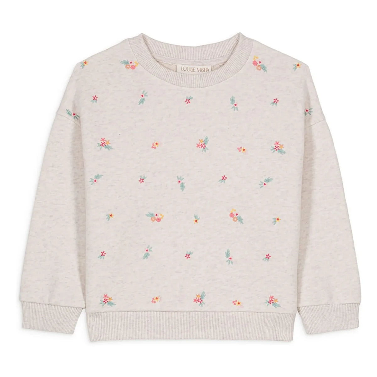 Louise Misha - Rosalia Organic Cotton Sweatshirt | Heather Beige