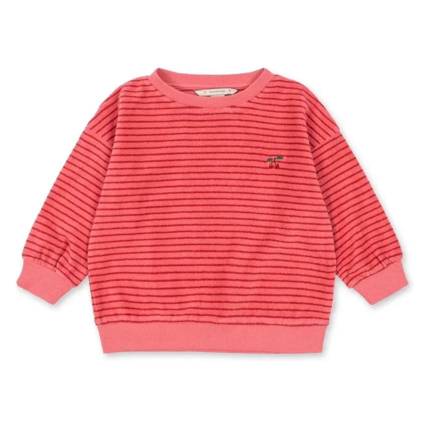 Konges Sløjd - Itty Striped Organic Cotton Sweatshirt | Pink