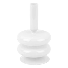 Present Time - Sparkle Double Handle Candle Holder | White