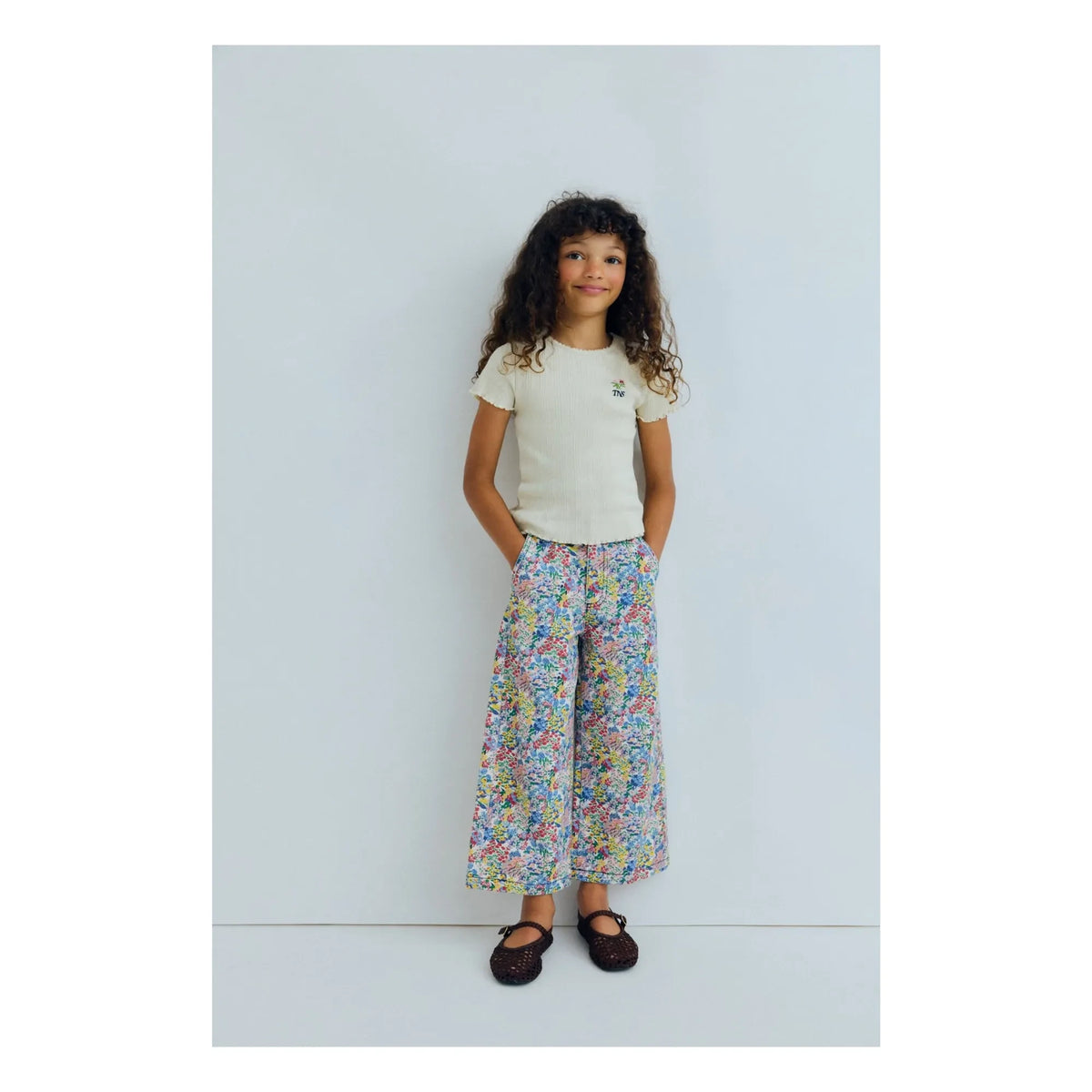the new society - Lily Floral Jeans | Blue