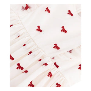 Petit Bateau - Tulle Knot Dress | Ecru