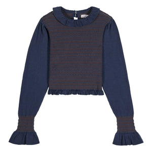 Maria de la Orden - Aleria Knitted Blouse | Navy