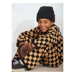 Mini Rodini - Damier organic cotton sweatshirt | Brown
