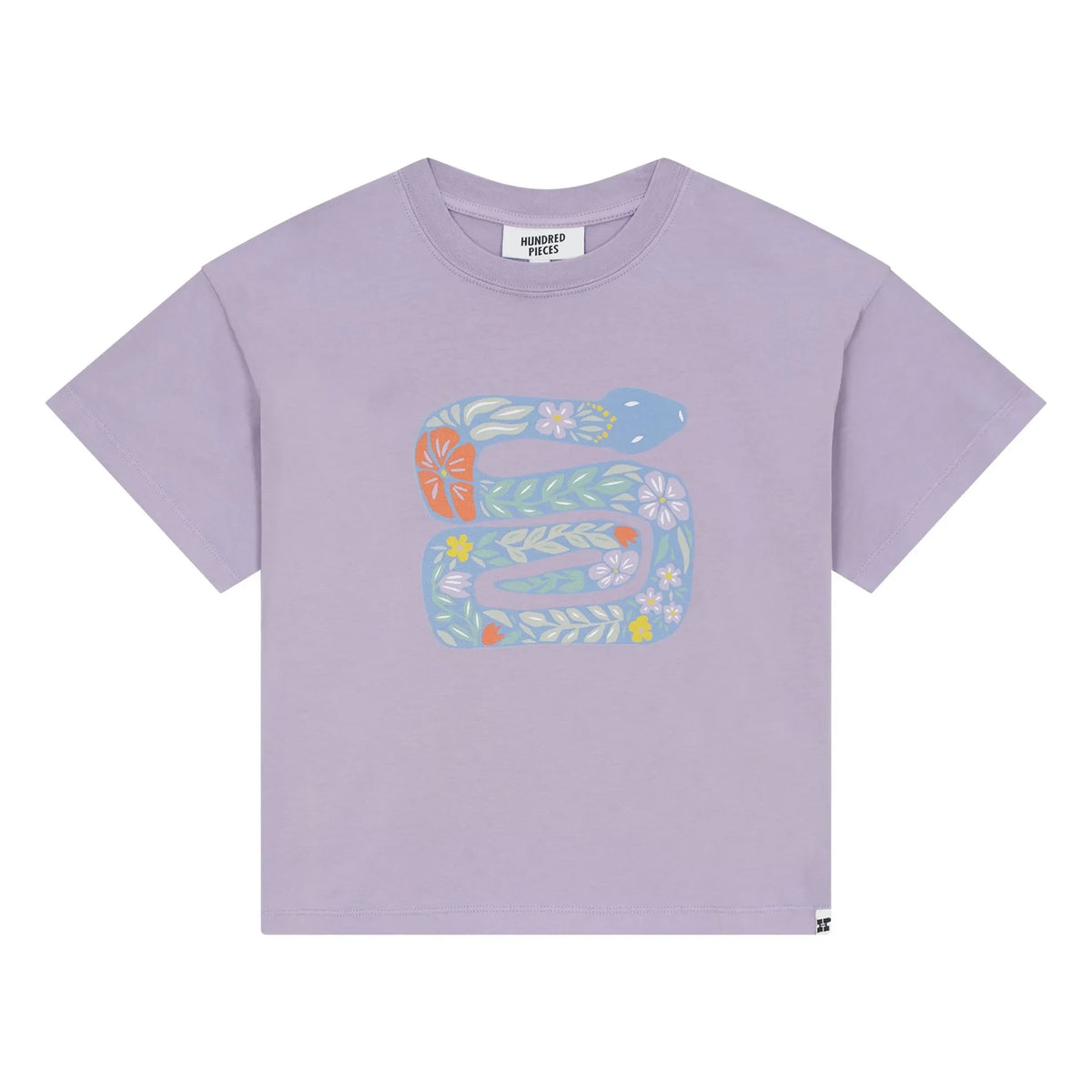 Hundred Pieces - Luna Snake T-Shirt Organic Cotton | Lavender