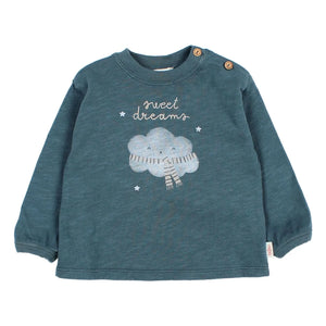 Búho - Sweet Dreams Organic Cotton T-Shirt | Sky Blue