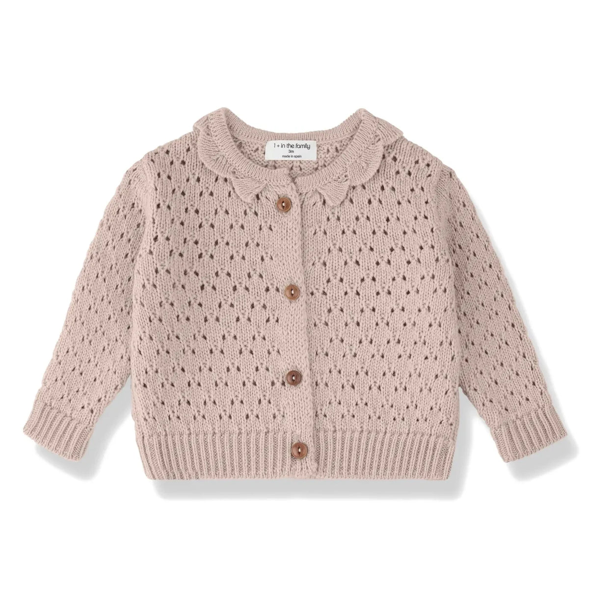 1+ in the family - Nimes Merino Wool Cardigan | Nude