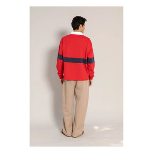 Smallable Man - Fausto Organic Cotton Polo T-shirt | Dark red