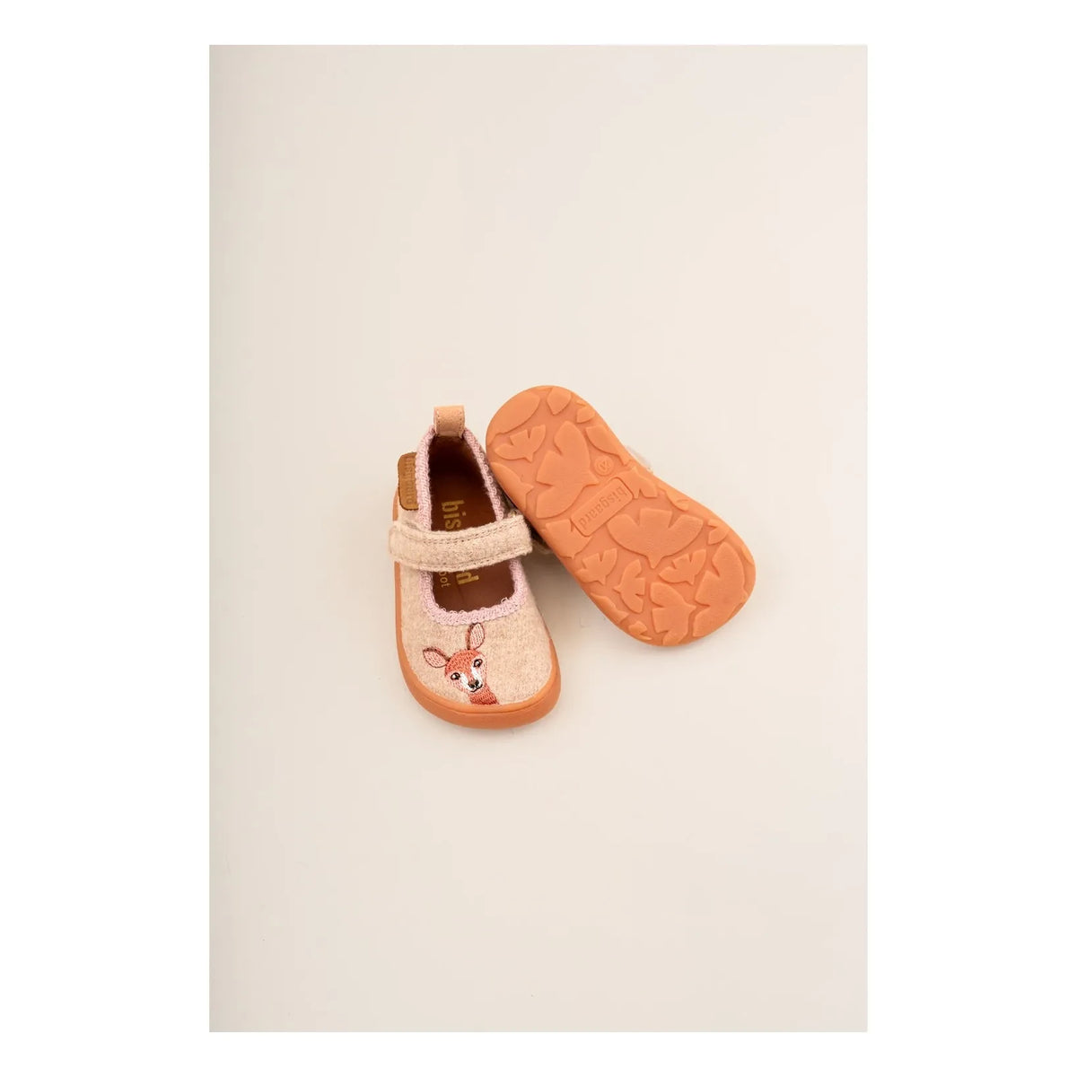 bisgaard - Barefoot Bambi Striped Slippers | Sand