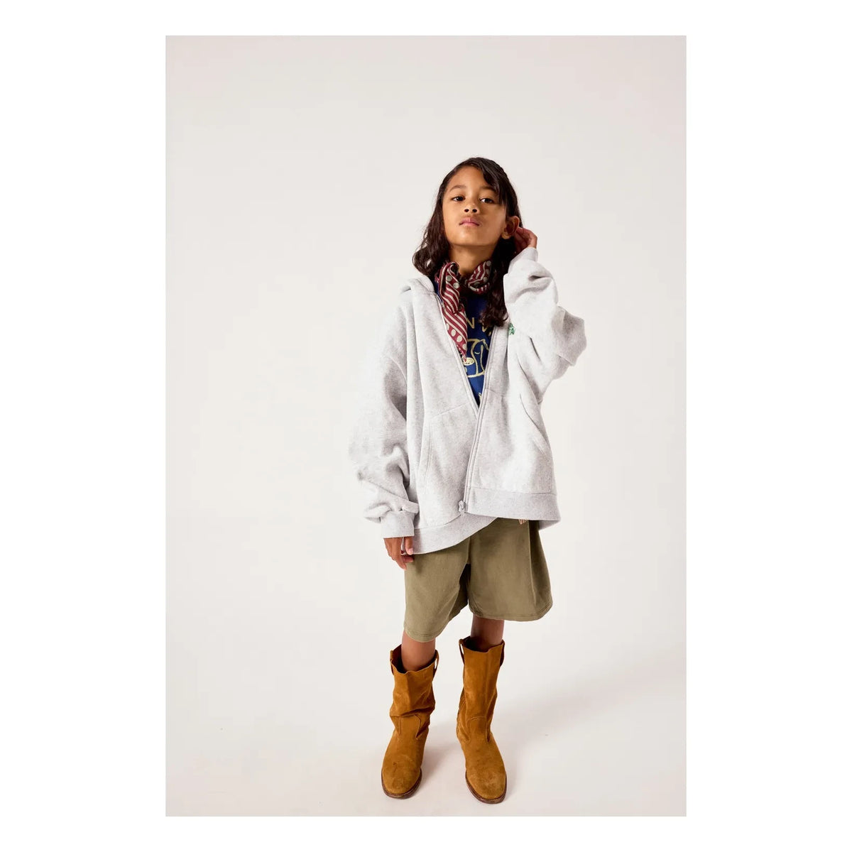 American Vintage - Baptown Zip-Up Sweatshirt | Gray Melange