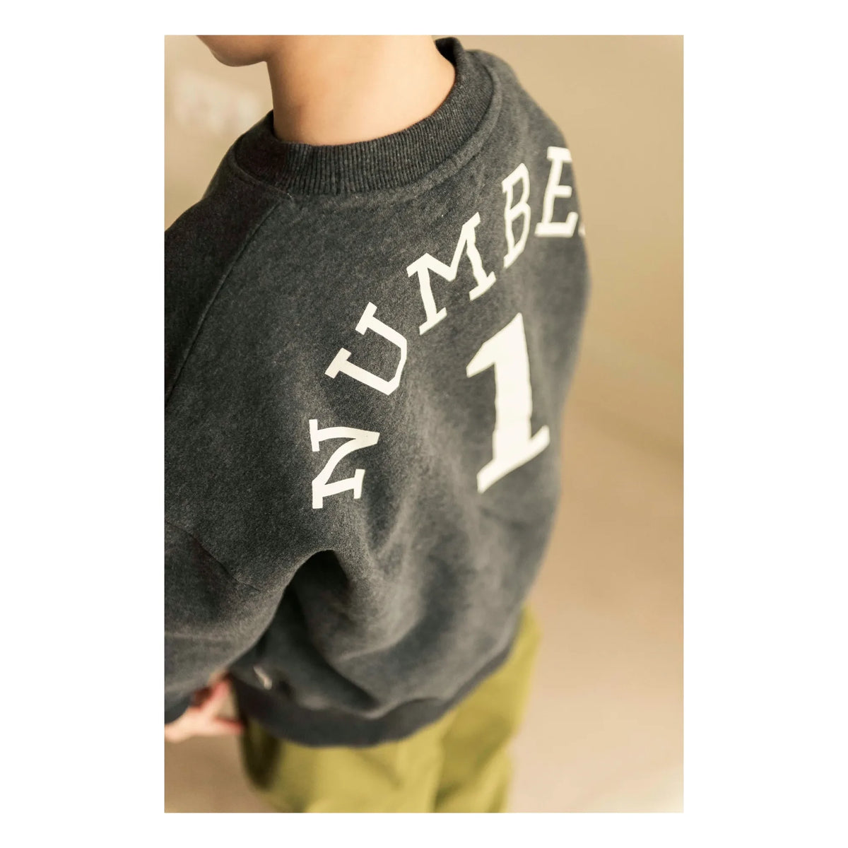 Jenest - Bird NR 1 organic cotton sweatshirt | Dark gray