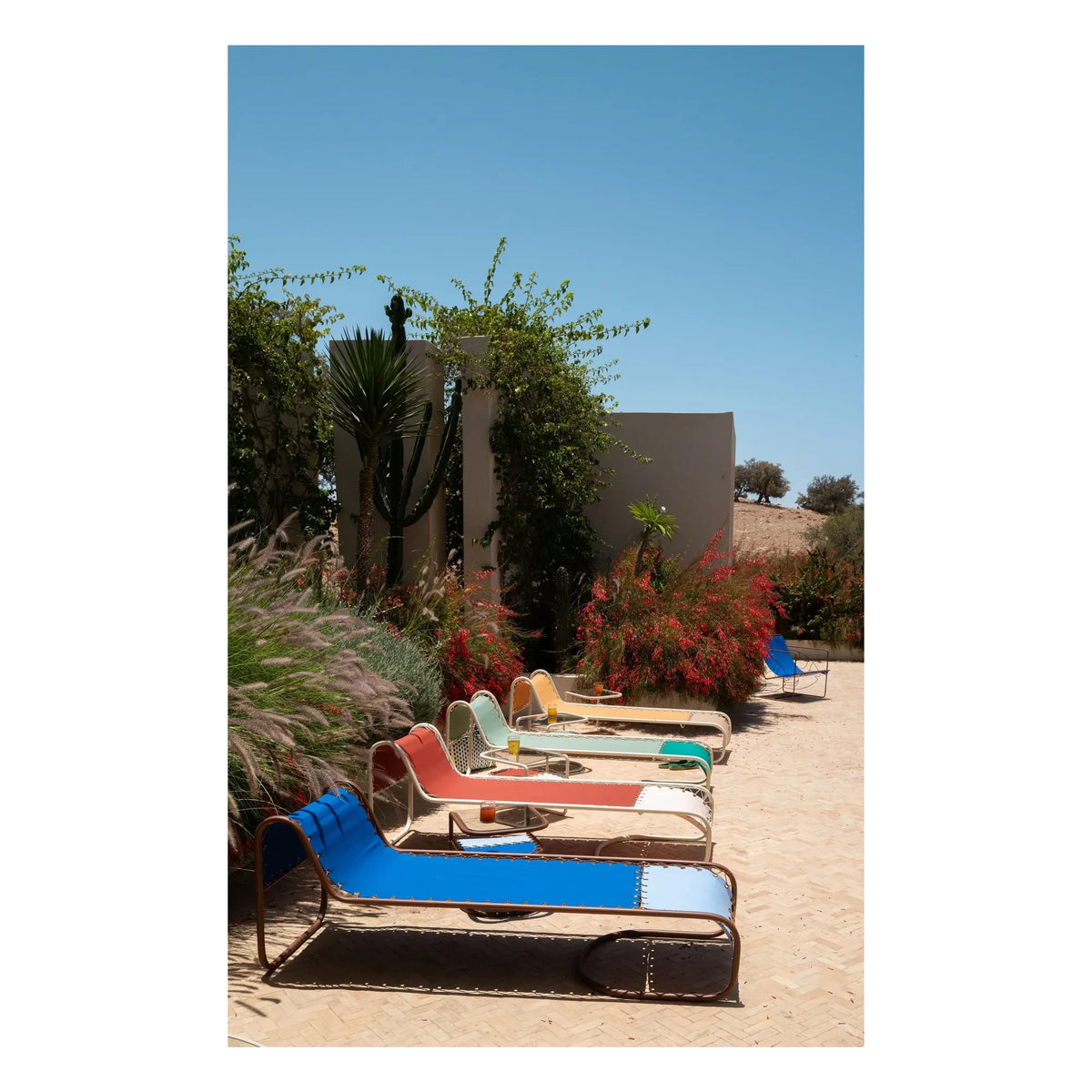 Honoré - Campo Outdoor Sun Lounger | Terracotta