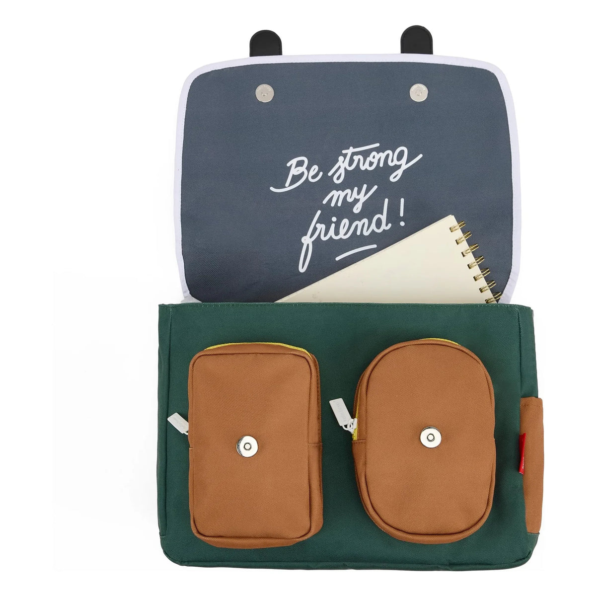 Hello Hossy - Mini Fir hardcover file | Chrome green