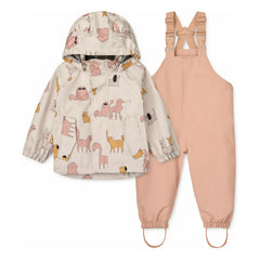 Liewood - Manu Rain Suit Recycled Fiber | Pink