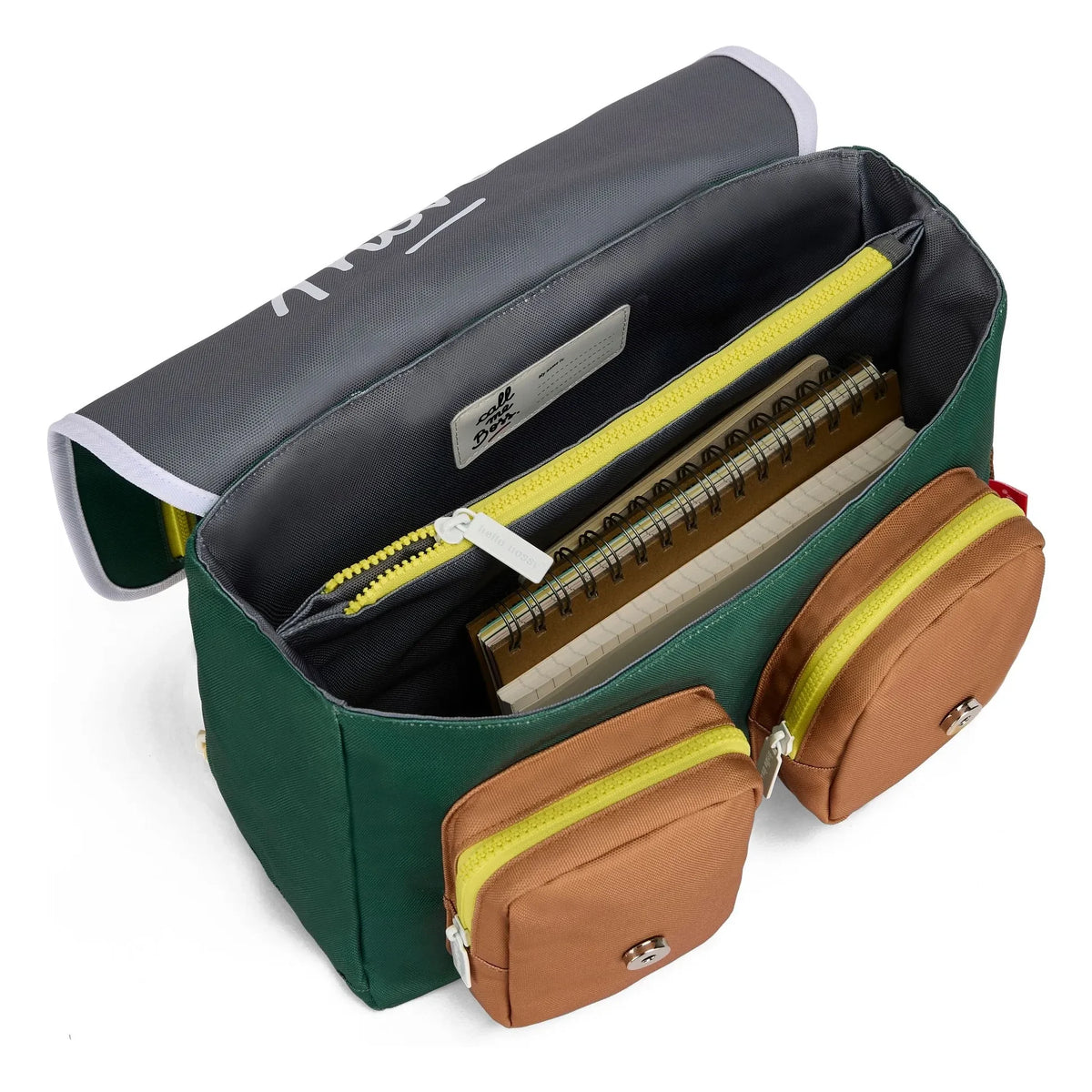 Hello Hossy - Mini Fir hardcover file | Chrome green