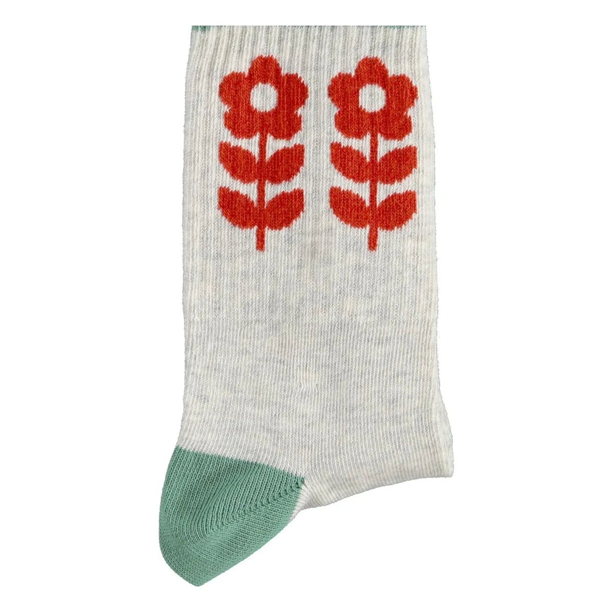 Piupiuchick - Floral Socks | Marled Gray