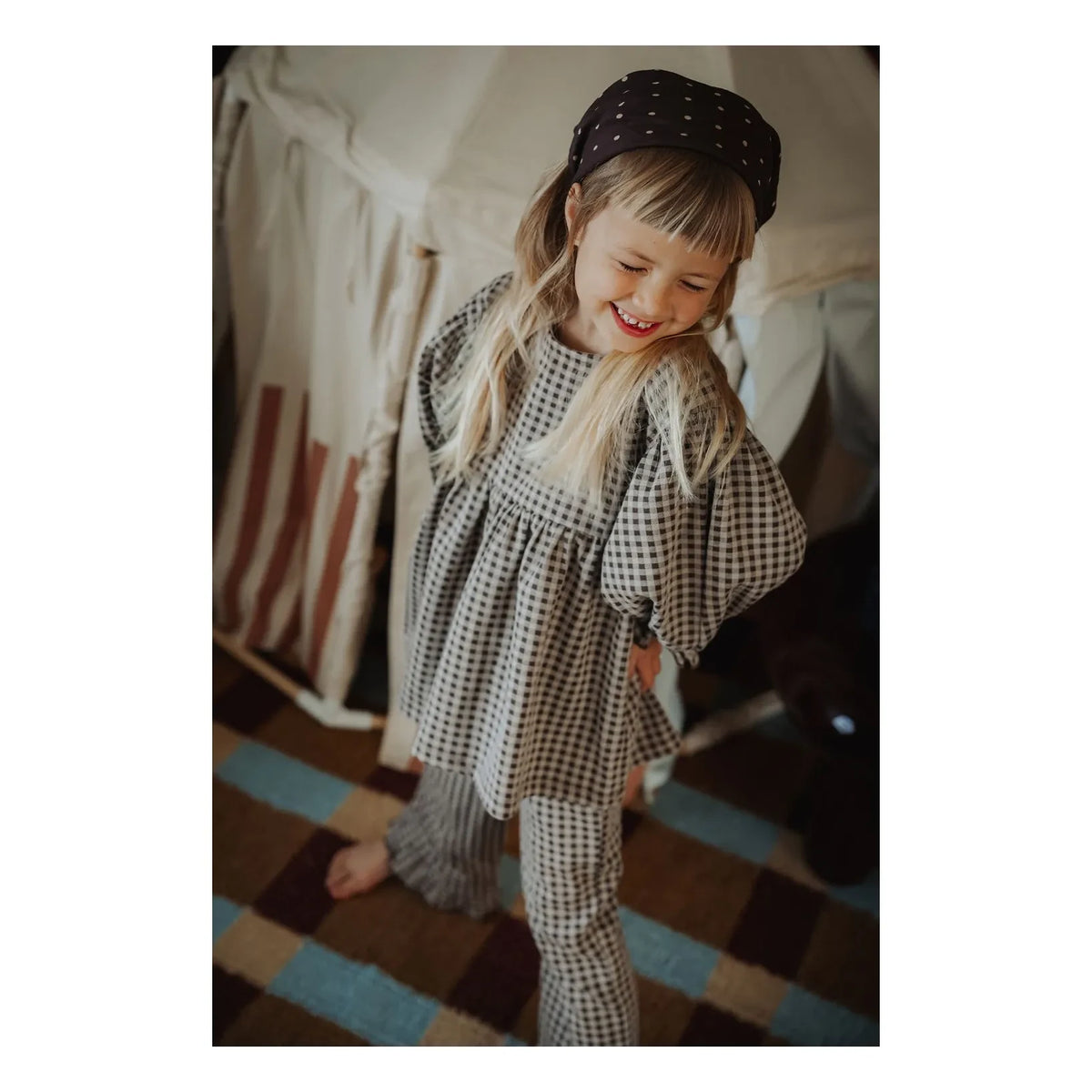 Fliink - Polka Dot Scarf | Brown
