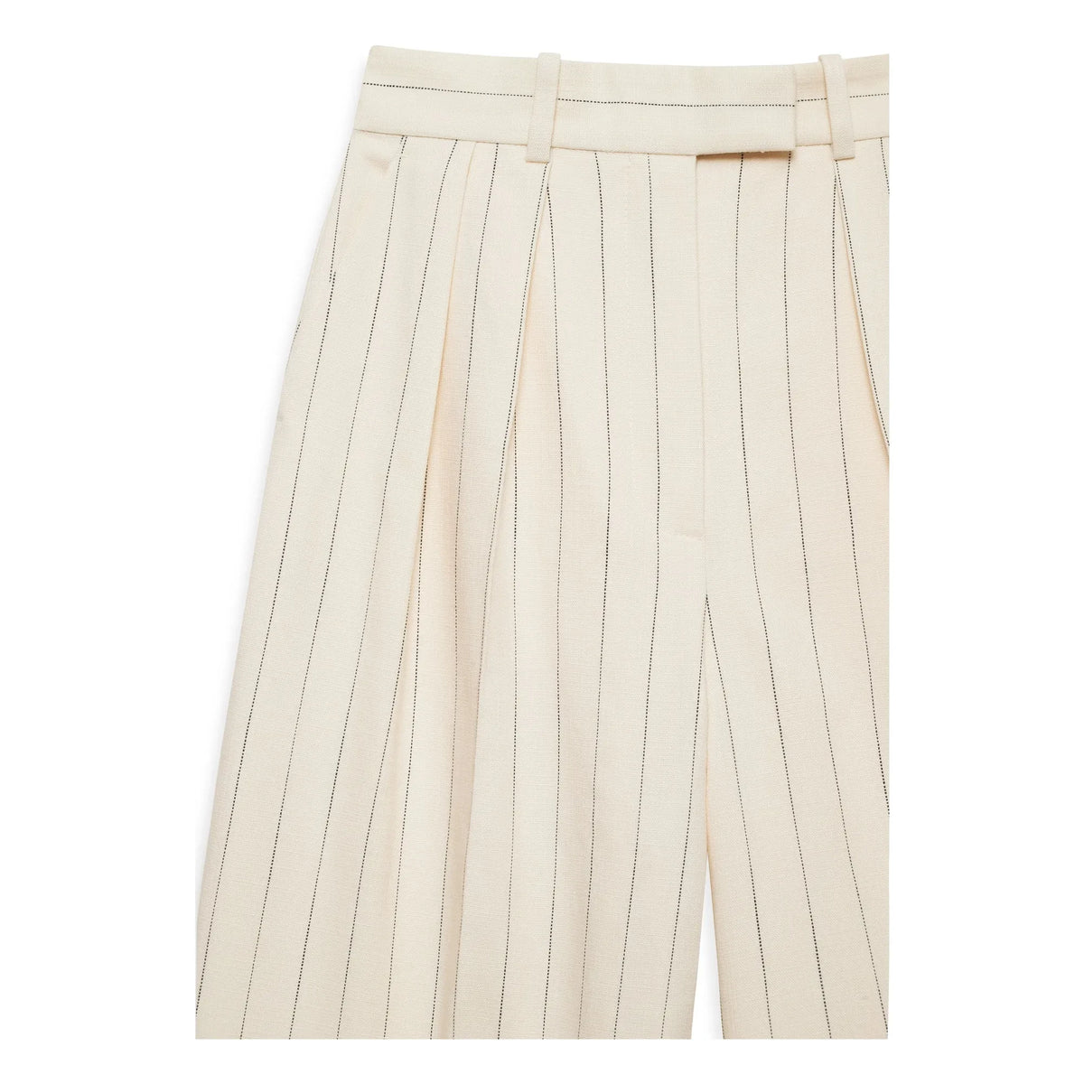 Anine Bing - Lou Striped Pants | Cream