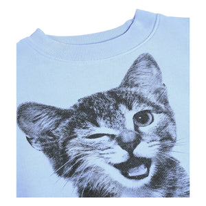 Molo - Marge Cat Organic Cotton Sweater | Light Blue