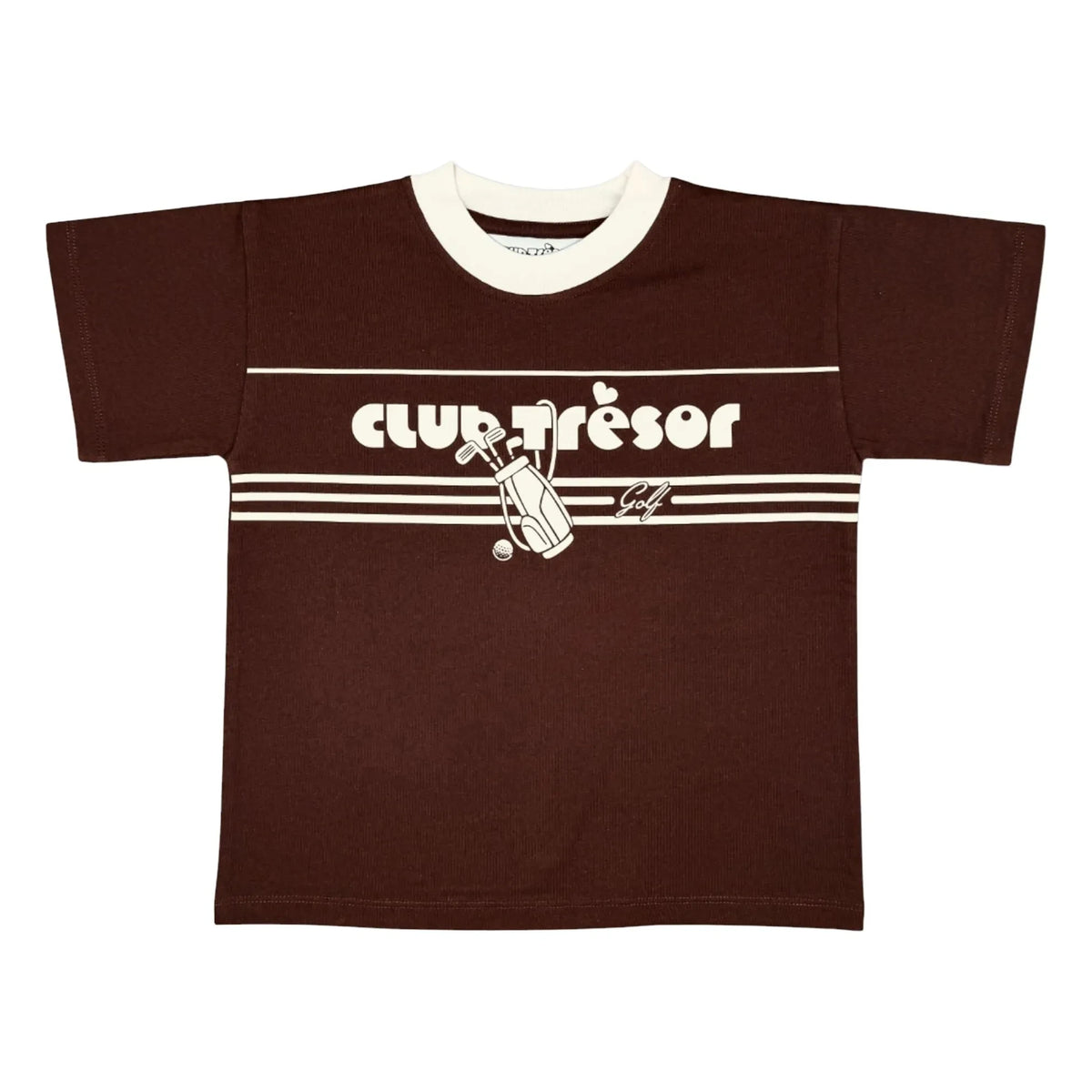 Club Trésor - Golf T-Shirt | Brown