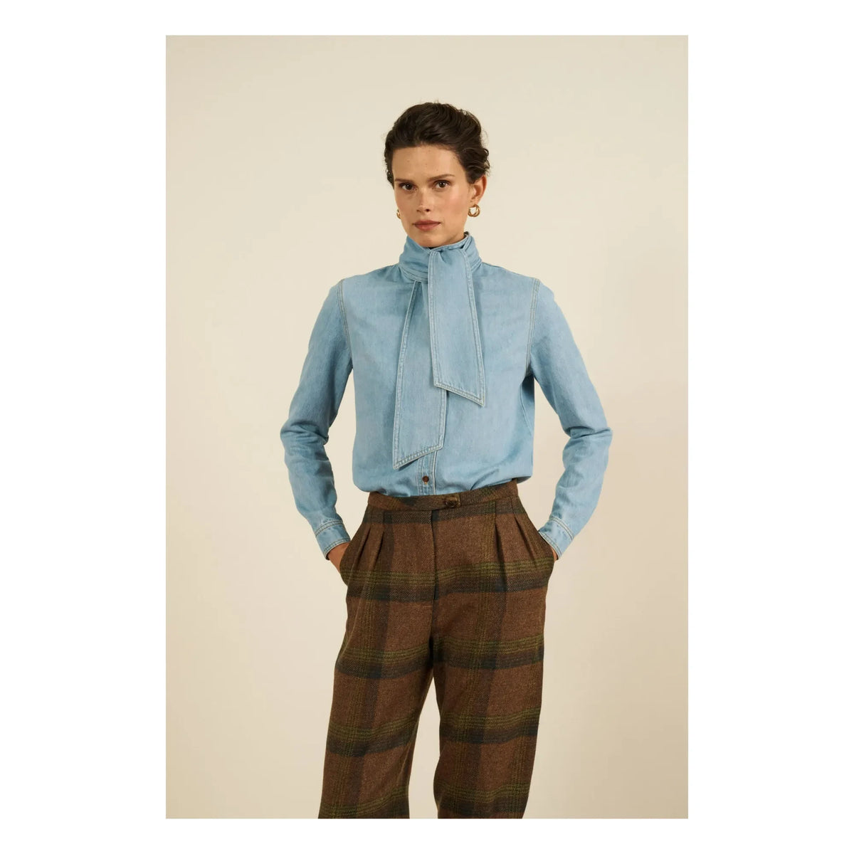 Maria de la Orden - Fairy Denim Blouse | Light Blue