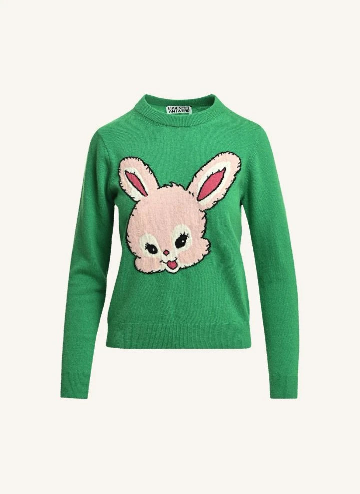 Essentiel Antwerp - Kapital Jacquard Sweater | Green