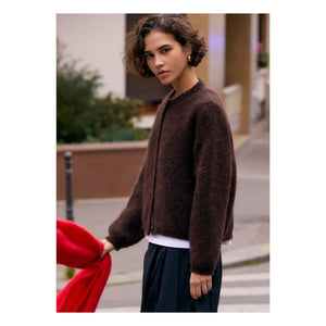 Surprise Paris - Olivia Super Kid Mohair Cardigan | Chocolate