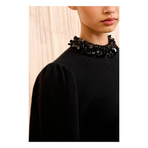 Ulla Johnson - Kalani Embroidered Cashmere Sweater | Black