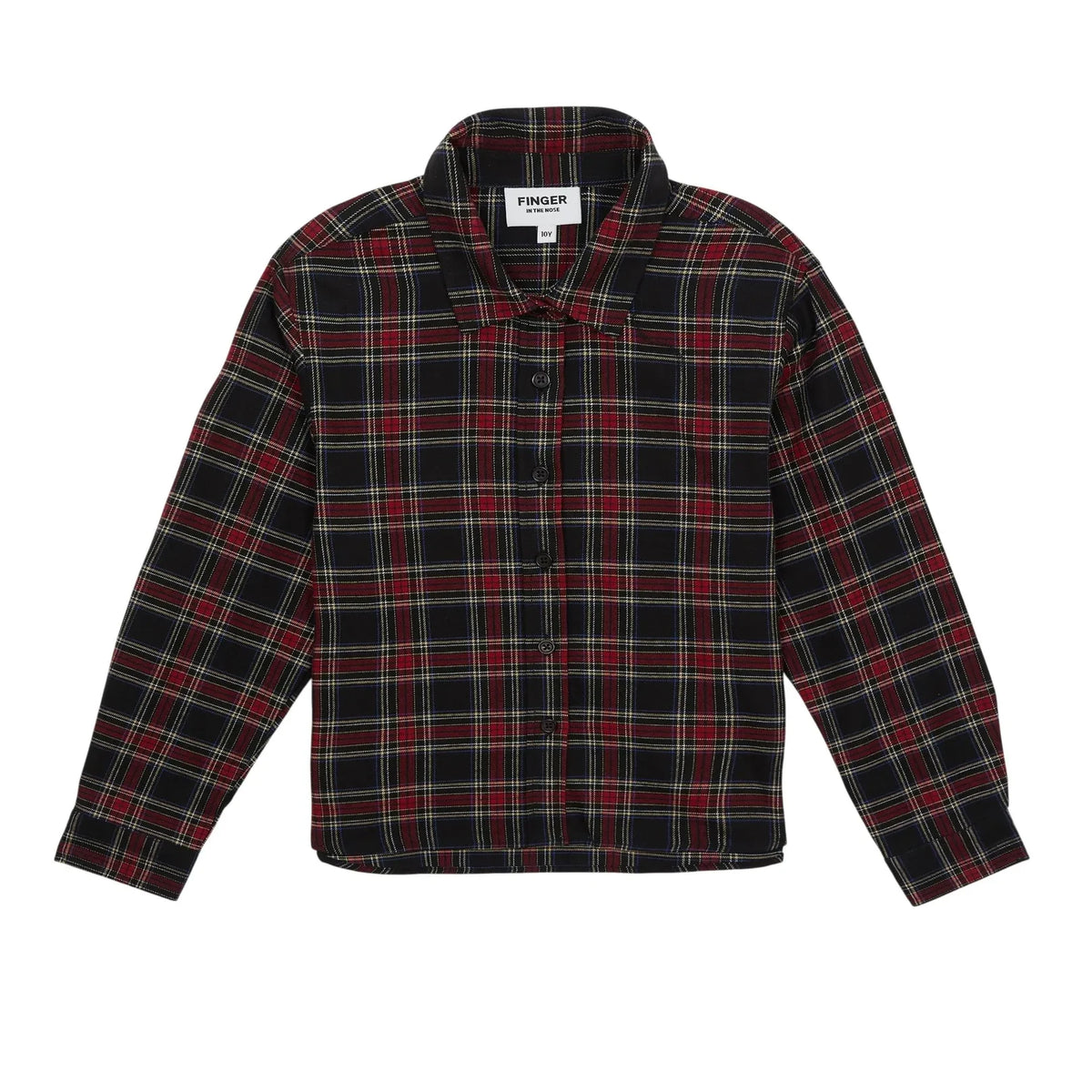 Finger in the nose - Aliki Checkered Shirt | Burgundy