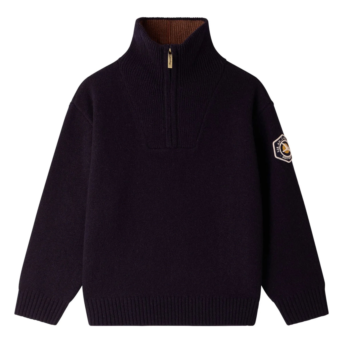 Bonpoint - Marinus Wool Fisherman Neck Sweater | Navy