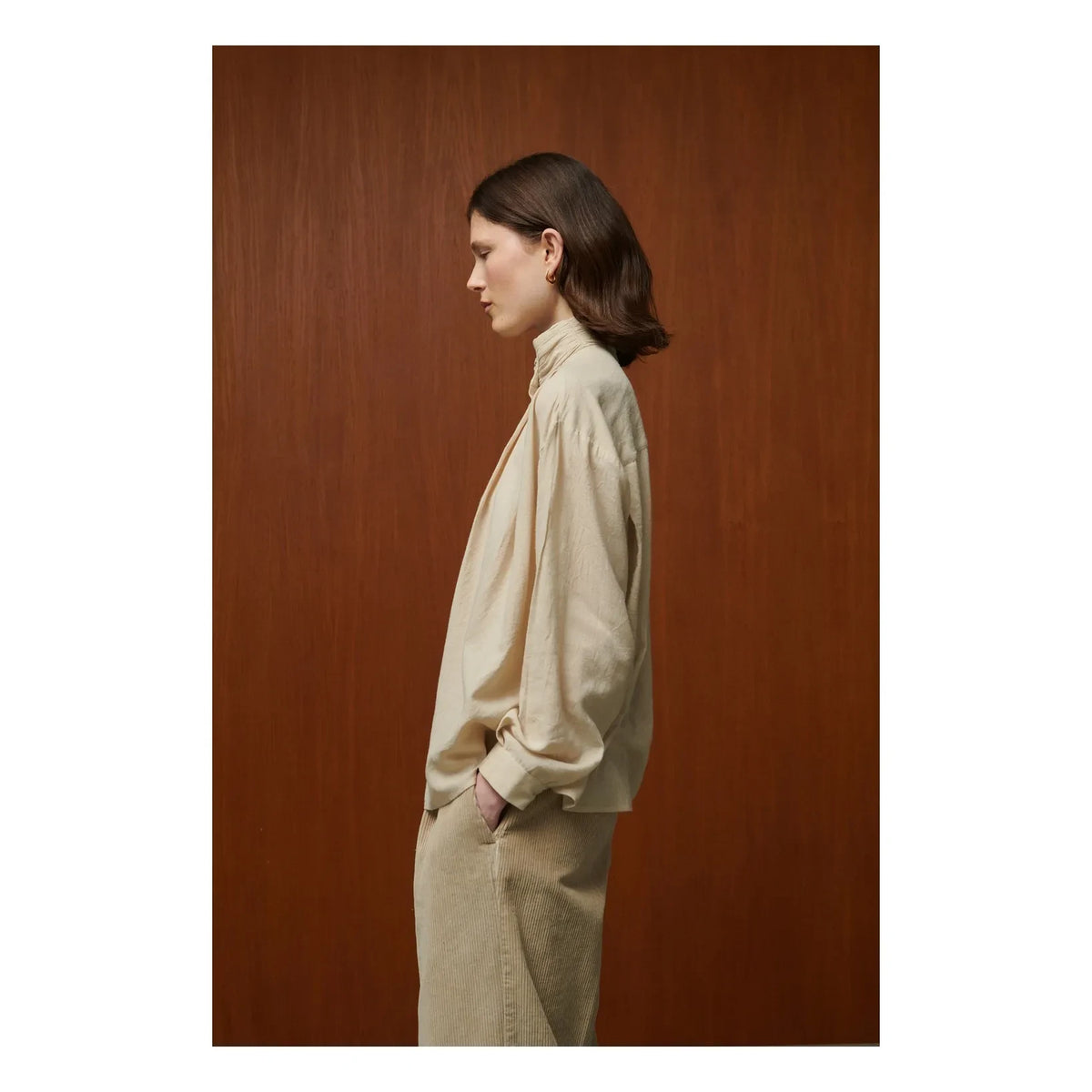 BELLEPIECE - Lee Silk Blouse | Latte