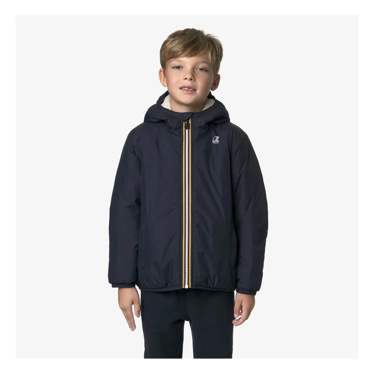 K-way - Le Vrai 4.0 Claude Orsetto waterproof lined jacket | Navy