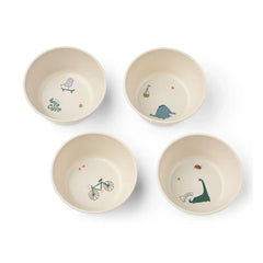 Liewood - Cees Bowls - 4-piece Set | Tamtam/Sandy